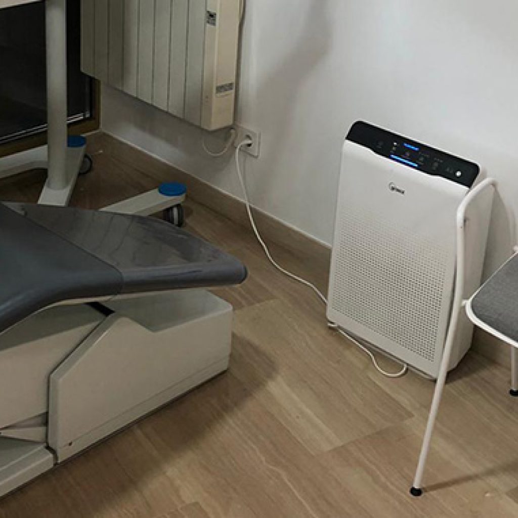 filtroo winix hepa en gabinete dental